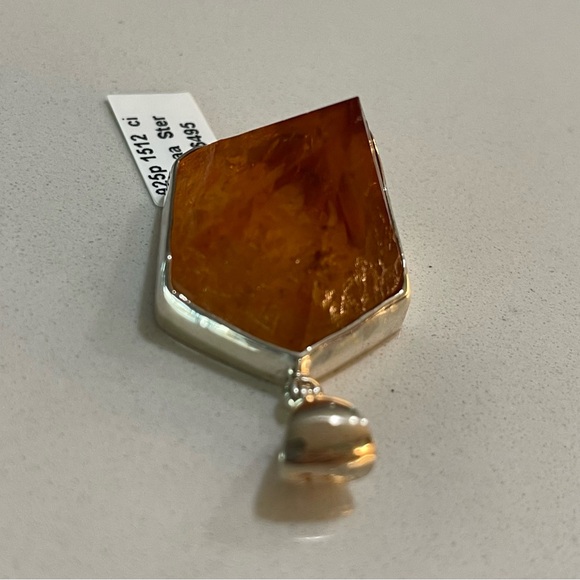 One of a kind 72.90 carat faceted Citrine Quartz Pendant - Picture 7 of 11